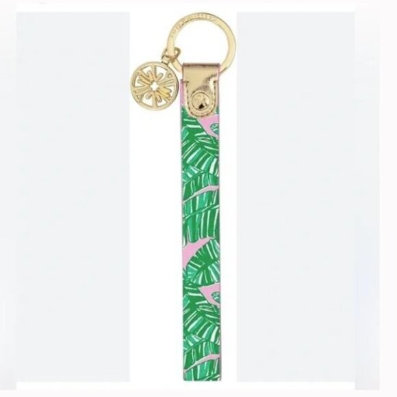 Lilly Pulitzer Durable Leatherette Strap Key Chain Let's go Bananas NWT - Picture 1 of 7